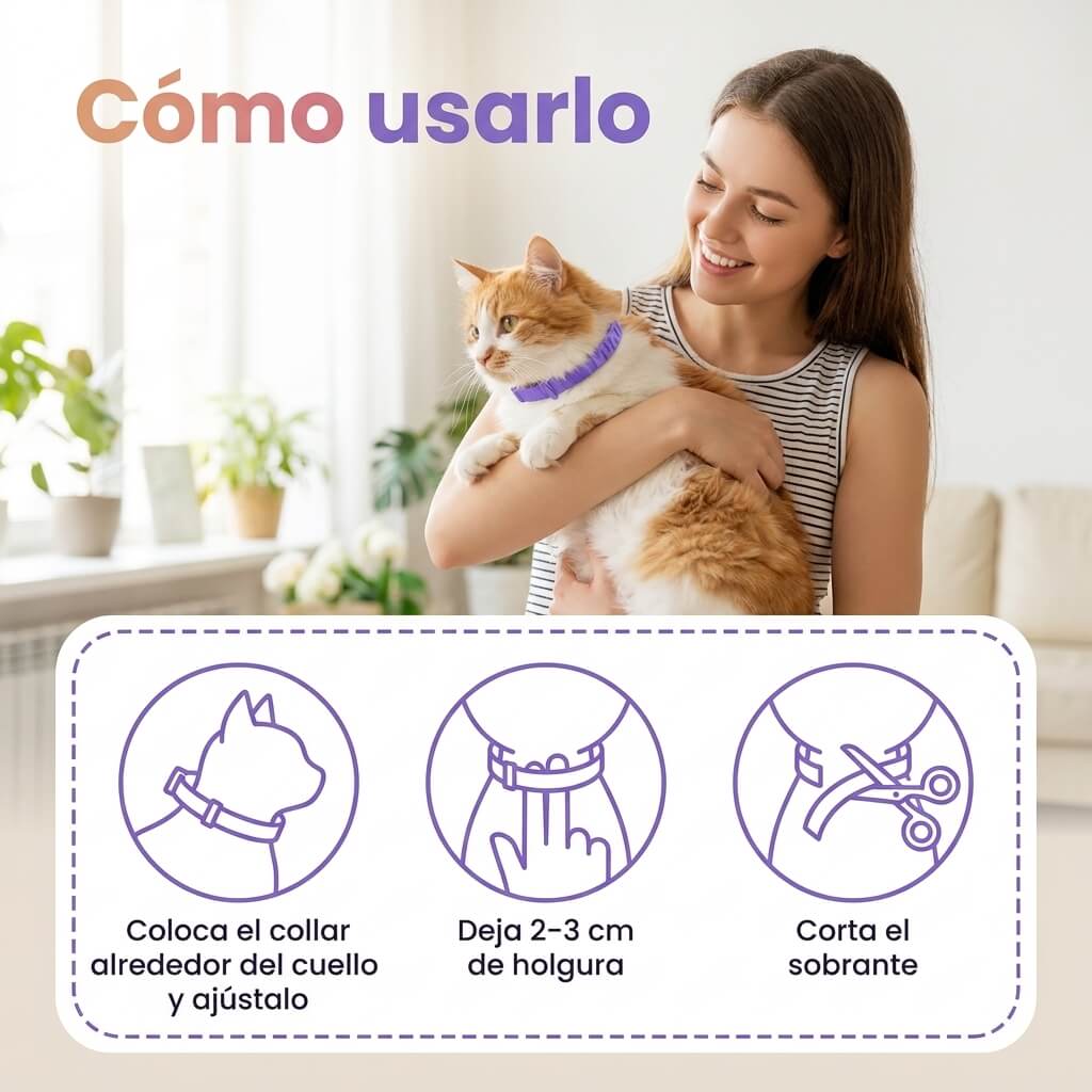 Collar calmante para gatos